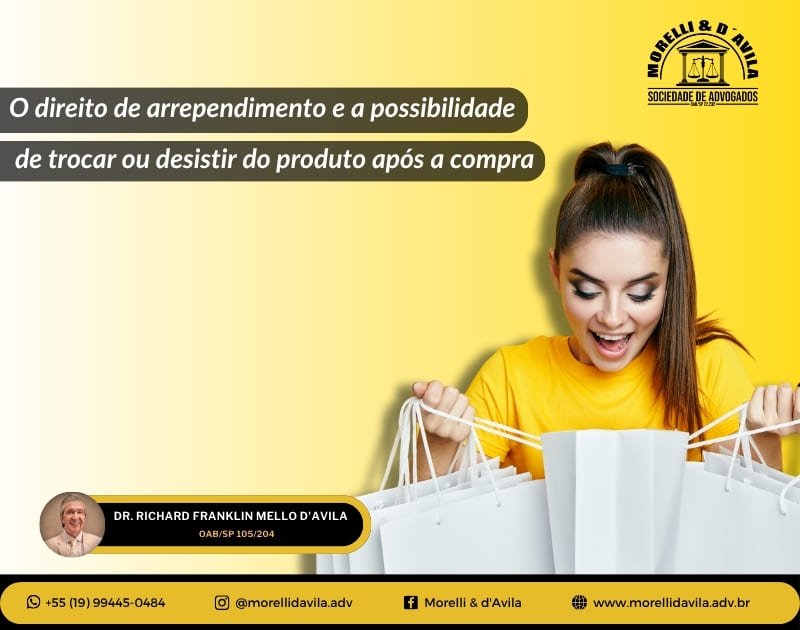 Featured image for “O DIREITO DE ARREPENDIMENTO E A POSSIBILIDADE DE TROCAR OU DESISTIR DO PRODUTO APÓS A COMPRA”
