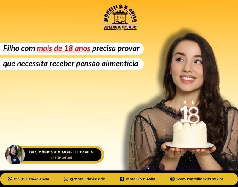 Featured image for “FILHO MAIOR DE 18 ANOS PRECISA PROVAR QUE NECESSITA RECEBER PENSÃO ALIMENTÍCIA”
