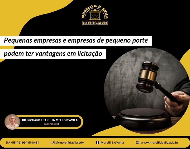 Featured image for “PEQUENAS EMPRESAS E EMPRESAS DE PEQUENO PORTE PODEM TER VANTAGENS EM LICITAÇÃO”