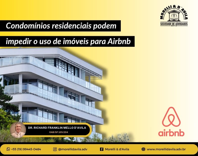 Featured image for “STJ DECIDE QUE CONDOMÍNIOS RESIDENCIAIS PODEM IMPEDIR O USO DE IMÓVEIS PARA LOCAÇÃO PELO AIRBNB”
