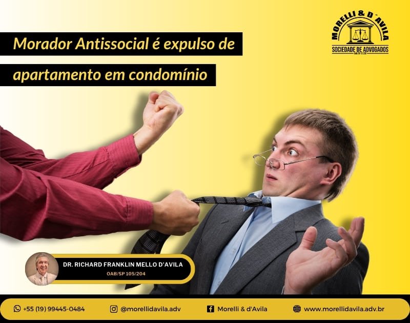 Featured image for “MORADOR ANTISSOCIAL É EXPULSO DE APARTAMENTO EM CONDOMÍNIO”