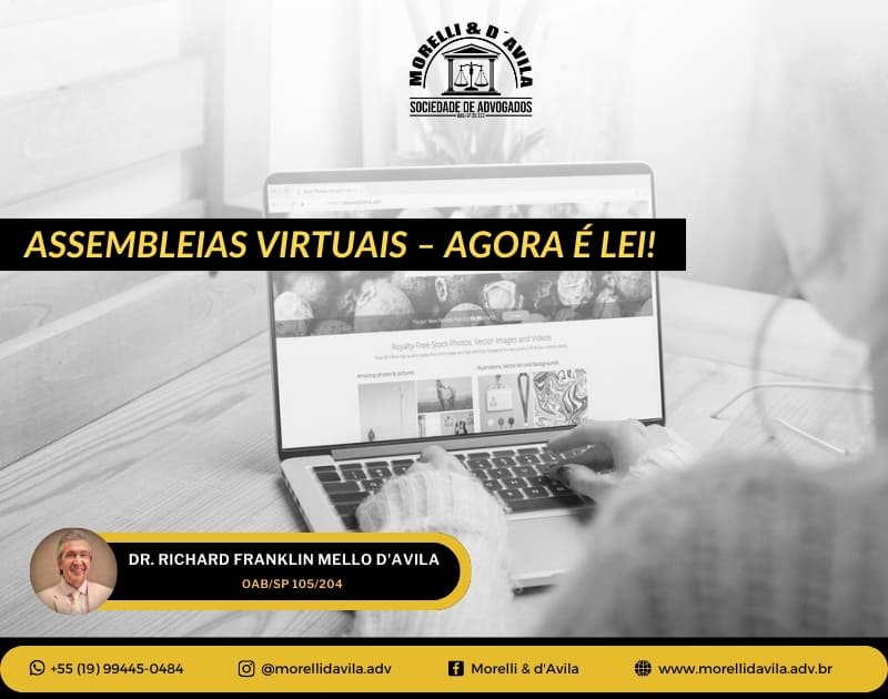 Featured image for “ASSEMBLEIAS VIRTUAIS – AGORA É LEI!”