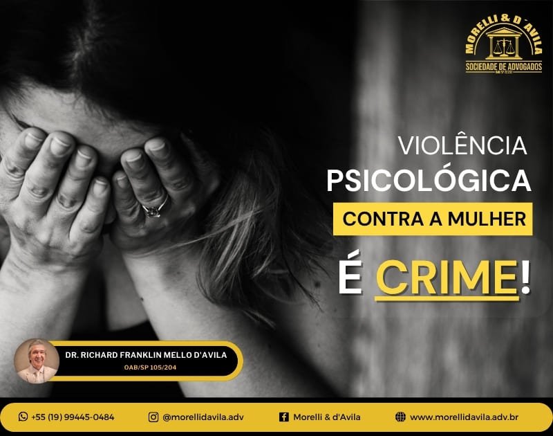 Featured image for “VIOLÊNCIA PSICOLÓGICA CONTRA A MULHER É CRIME!”