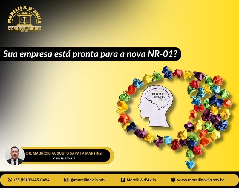 Featured image for “Saúde mental no trabalho: mudanças com a nova NR01 em 2025”